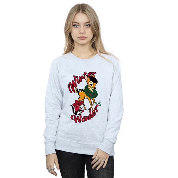 Bambi Dam/Dam Vinterunderverk Sweatshirt i polybomull 4XL Sp Sport Grey 4XL
