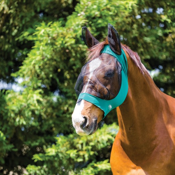 Weatherbeeta Deluxe Stretch Horse Eye Saver med öron Ponnyjakt Hunter/Black Pony