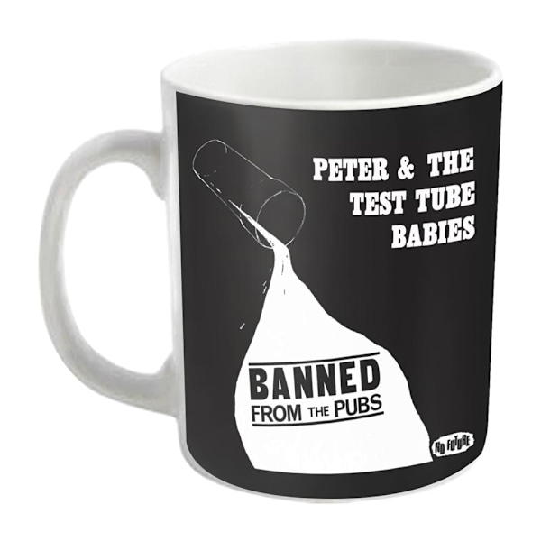 Peter & The Test Tube Babies Banned From The Pubs Mug One Size Black/White One Size