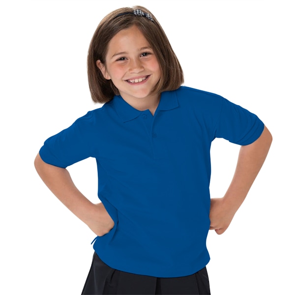 Jerzees Schoolgear Barn 65/35 Pique Poloskjorta 3-4 Bright Bright Royal 3-4