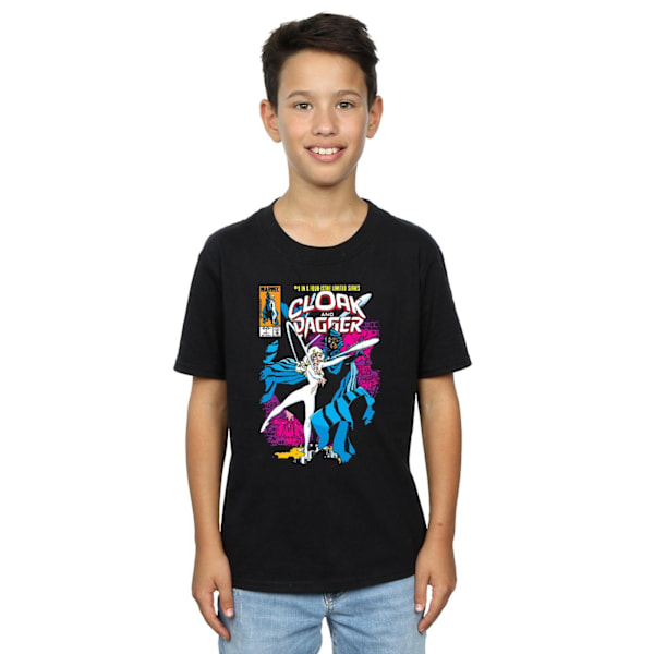 Marvel Boys Cloak And Dagger Comic Cover T-Shirt 12-13 År Svart Black 12-13 Years