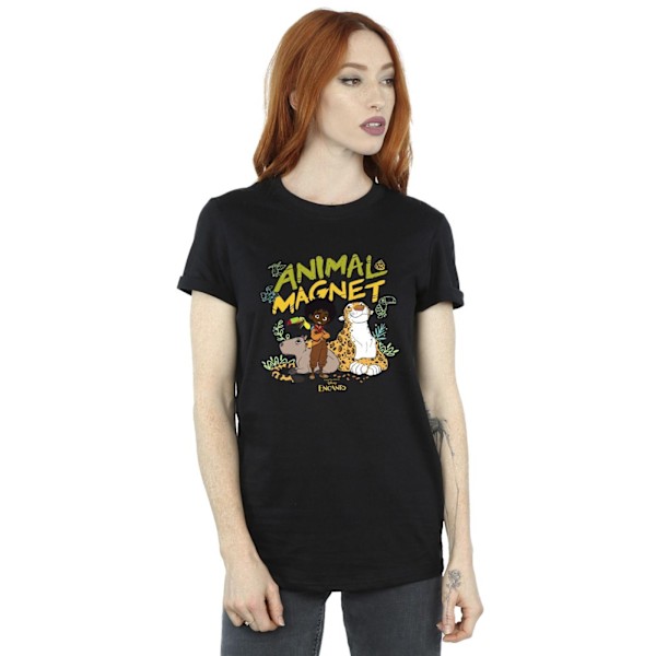 Disney Dam/Damer Encanto Animal Magnet Bomull Boyfriend T-Shirt M Svart Black M