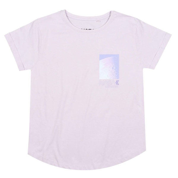 NASA Moon T-shirt för kvinnor/damer L Lavendel Lavender L