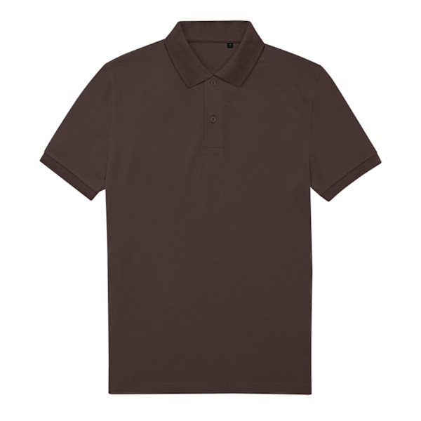 B&C Herr My Eco Polo Shirt L Rostad Kaffe Roasted Coffee L