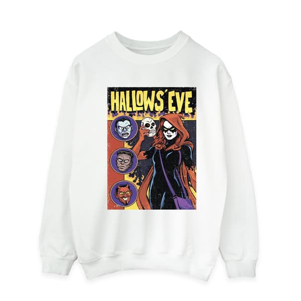 Marvel Hallows Eve Comic Cover Sweatshirt M Vit White M