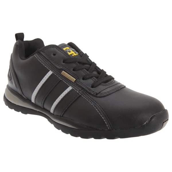 Grafters Mens Safety Toe Cap Trainer Shoes 9 UK Black/Grey Acti Black/Grey Action 9 UK