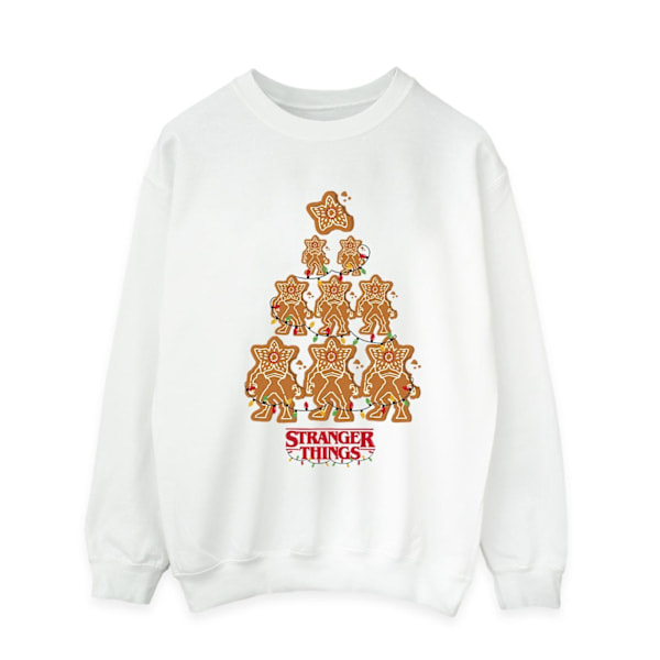 Netflix Mens Stranger Things Pepparkakströja XXL Vit White XXL