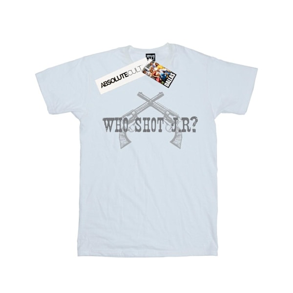 Dallas Mens Who Shot J.R. T-Shirt M Vit White M