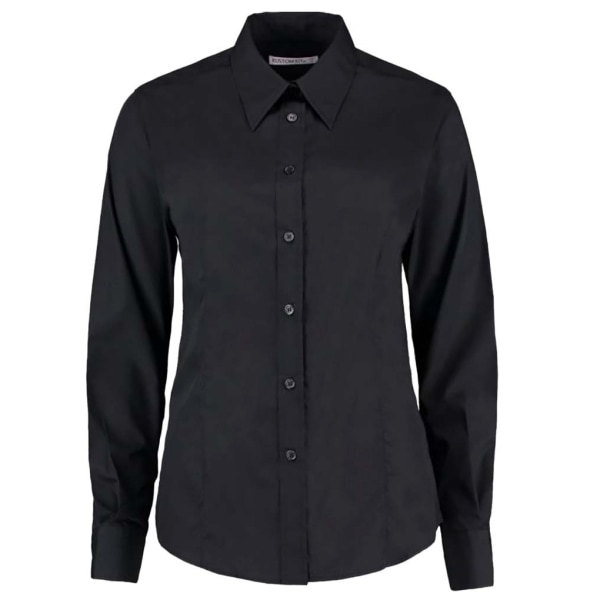 Kustom Kit Dam långärmad Workforce Shirt 16 Svart Black 16