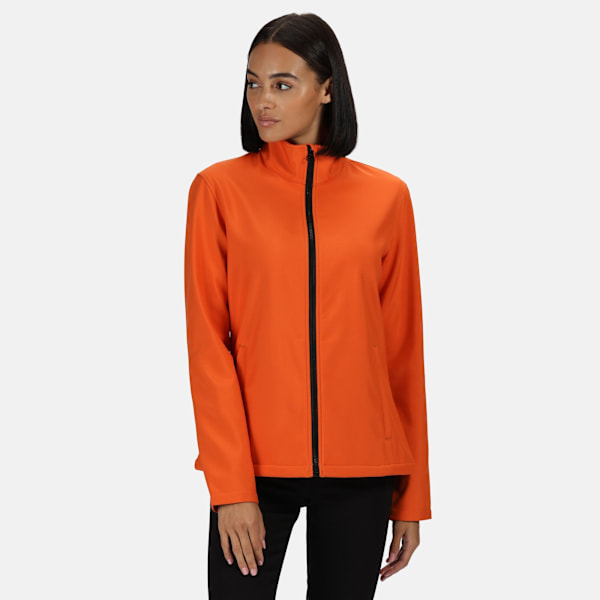 Regatta Womens/Ladies Ablaze Printable Soft Shell Jacket 18 UK Magma Orange/Black 18 UK