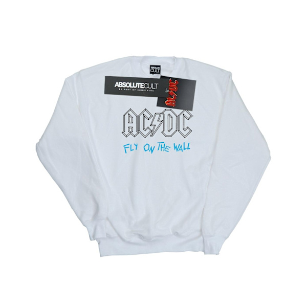 AC/DC Fly On The Wall Outline Sweatshirt 4XL Vit White 4XL