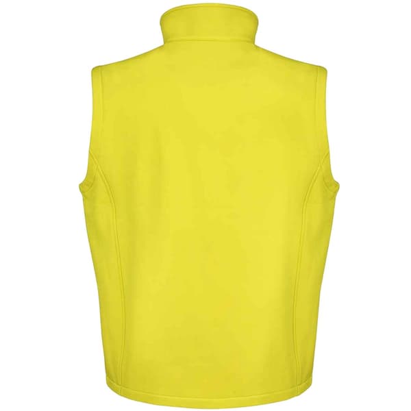 Result Herr Core Printable Soft Shell Bodywarmer S Gul/Svart Yellow/Black S