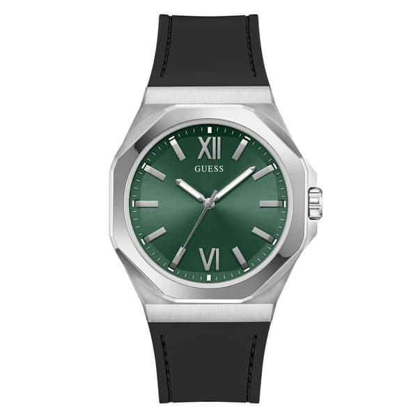 Guess Herr Emperor Analog Klocka En Storlek Grön/Silver Green/Silver One Size
