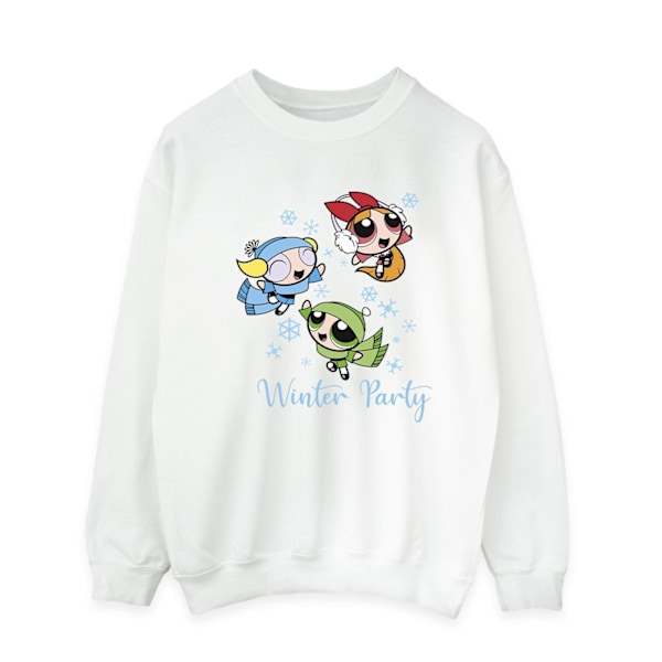 The Powerpuff Girls Mens Girls Winter Party Sweatshirt XXL Vit White XXL