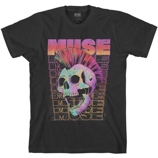 Muse Unisex Vuxen Mohawk Bomull T-shirt S Svart Black S