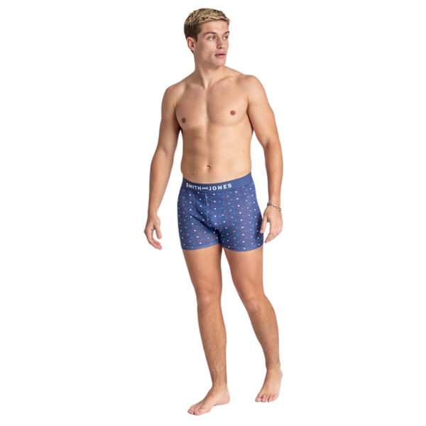 Smith & Jones Herr Aziel Boxershorts med Blandade Mönster (Pack med Multicoloured L
