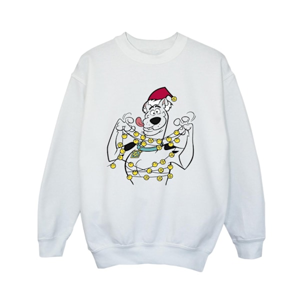 Scooby Doo Pojkar Jul Klockor Sweatshirt 9-11 År Vit White 9-11 Years