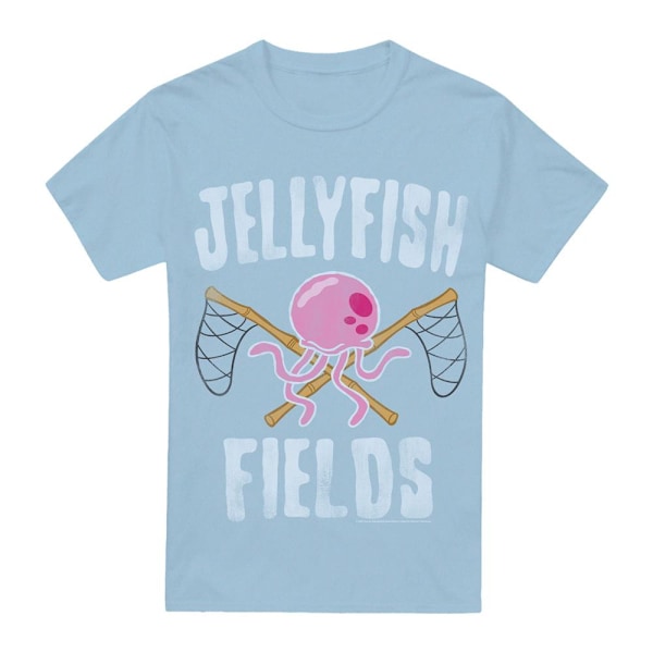 SvampBob Fyrkant Herr Jellyfish Fields T-Shirt L Ljusblå Light Blue L