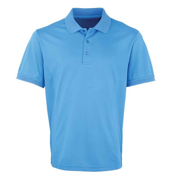 Premier Mens Coolchecker Pique Polo Shirt S Safirblå Sapphire Blue S