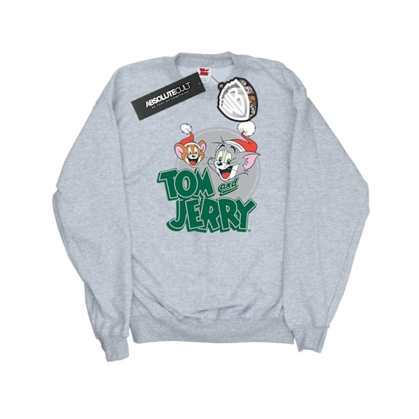 Tom And Jerry Herr Julhälsningar Sweatshirt XL Sports Grå Sports Grey XL