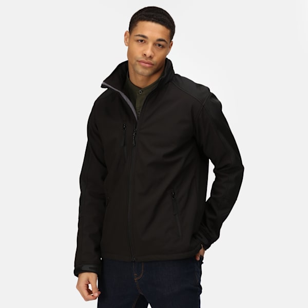 Regatta Hydroforce 3-lagers softshelljacka för män (vindtät, vattenavvisande och andningsbar) Black/Black 2XL