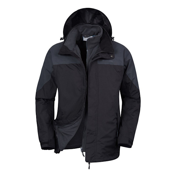 Mountain Warehouse Herr Storm 3 i 1 Vattentät Jacka M Grå Grey M