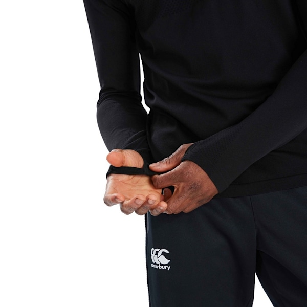 Canterbury Mens Zip Seamless Top XS-S Svart/Grå Black/Grey XS-S