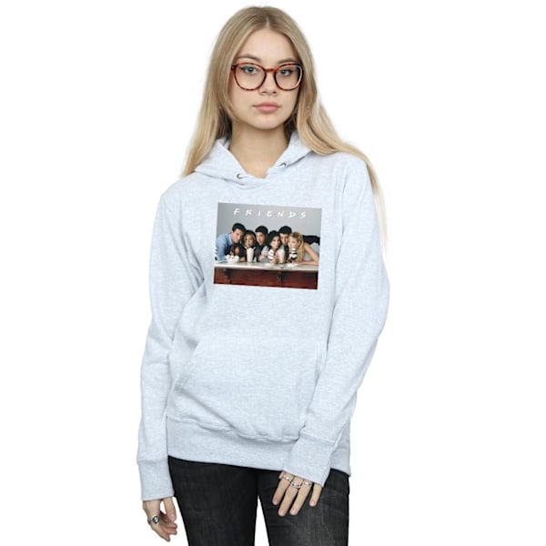 Friends Dam/Kvinnor Gruppfoto Milkshakes Hoodie M Sports Grå Sports Grey M