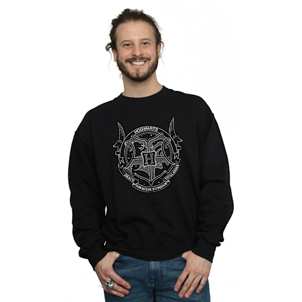 Harry Potter Herr Hogwarts Sigill Sweatshirt M Svart Black M