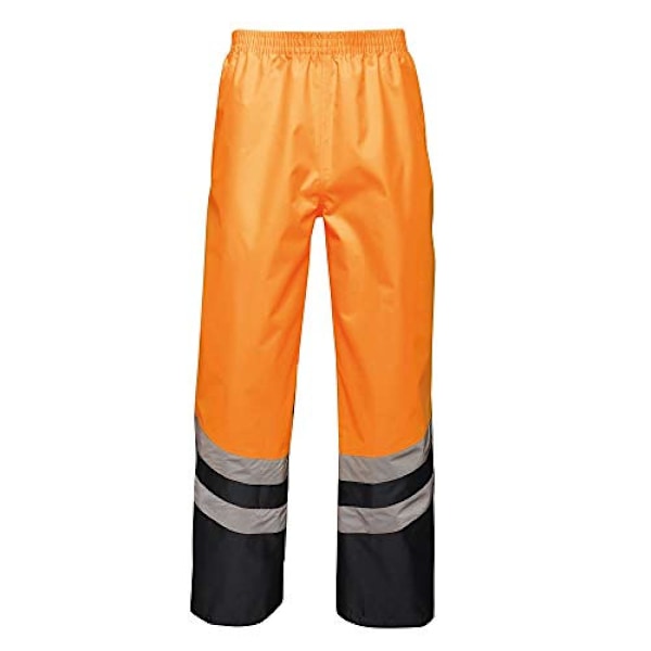 Regatta Unisex Hi Vis Pro Reflexivt Arbetsbyxor XXXL Eller Orange/Navy XXXL