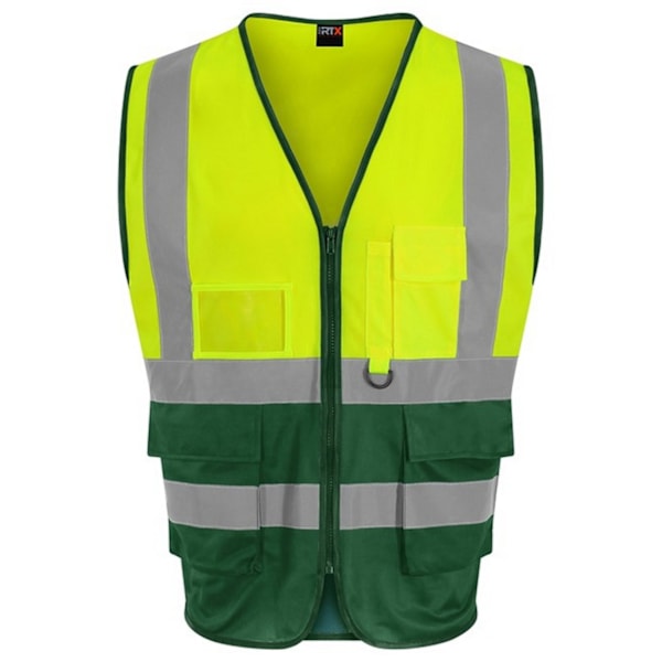 Pro RTX Hög synlighet Unisex Vuxna Executive Väst XL Hi Hi Vis Yellow/Paramedic Green XL