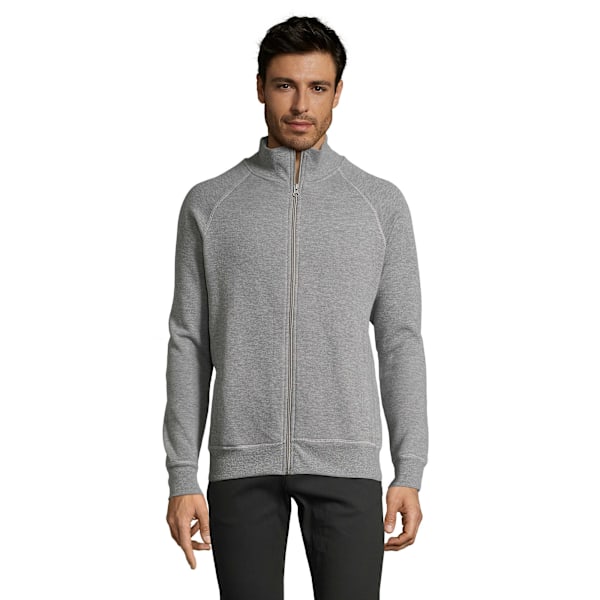 SOLS Herr Sundae Full Zip Sweat Jacka XL Deep Grey Marl Deep Grey Marl XL