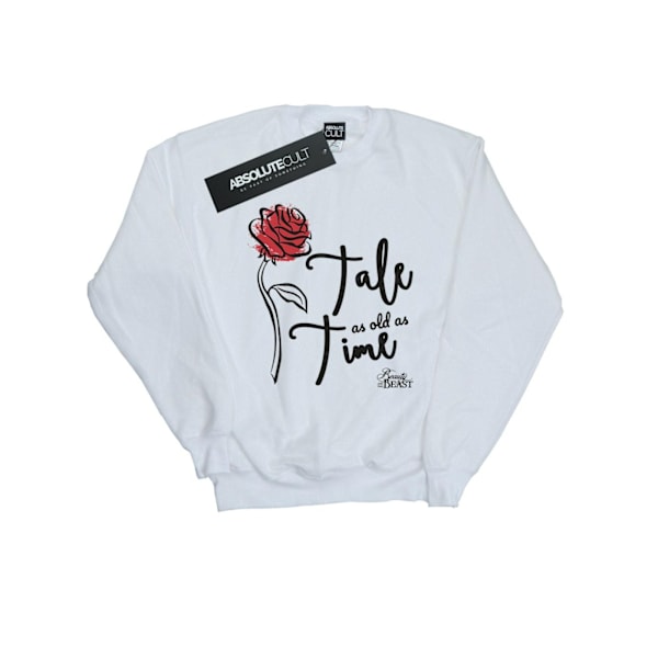 Disney Boys Tale As Old As Time Rose Sweatshirt 7-8 år Vit White 7-8 Years