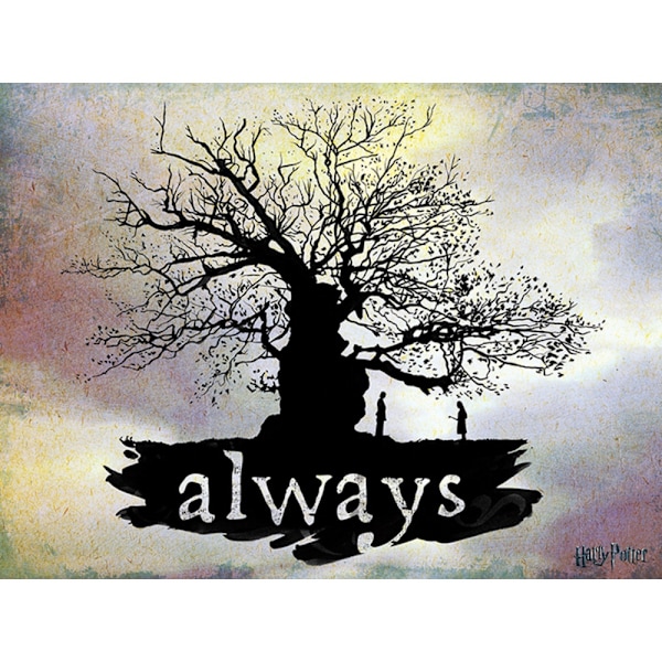 Harry Potter Always Canvas Print 80cm x 60cm Multifärgad Multicoloured 80cm x 60cm