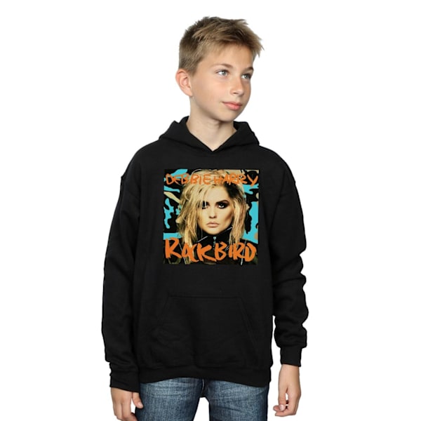 Debbie Harry Boys Rockbird Cover Hoodie 12-13 år Svart Black 12-13 Years