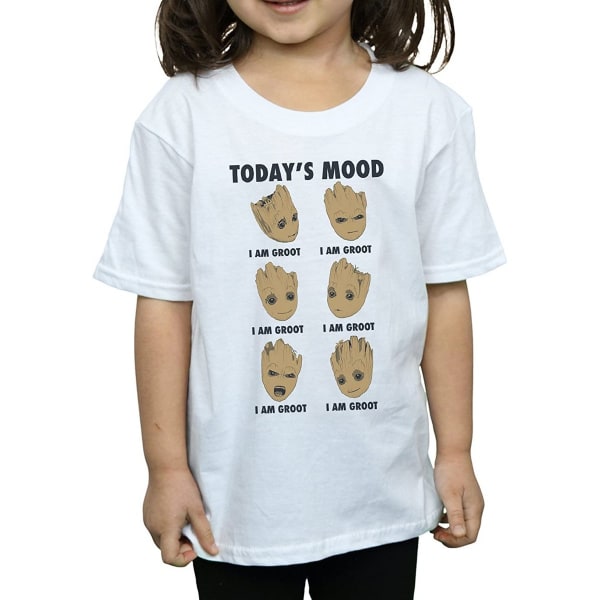 Guardians Of The Galaxy Girls Today's Mood Baby Groot Cotton T- White 9-11 Years