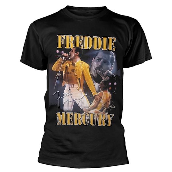 Freddie Mercury Unisex Live Homage T-shirt S Svart Black S