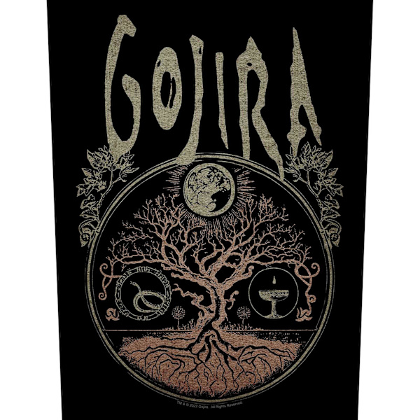 Gojira Tree Of Life Sy-på-lapp En Storlek Svart/Brun/Rosa Black/Brown/Pink One Size