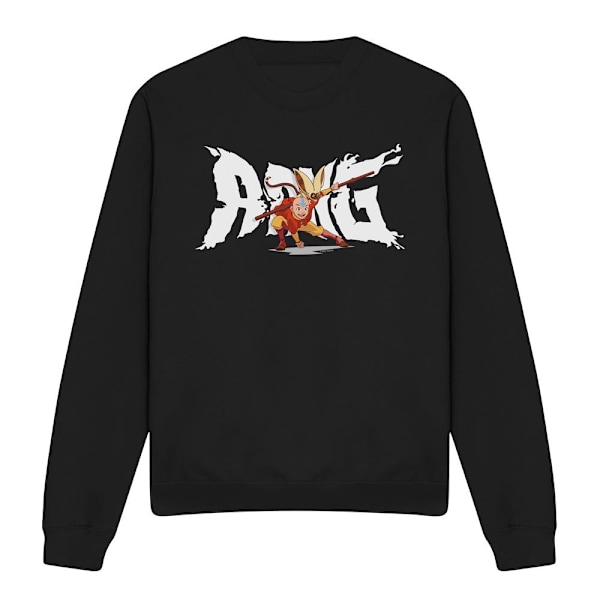 Avatar: The Last Airbender Unisex Vuxen Aang & Momo Sweatshirt Black L