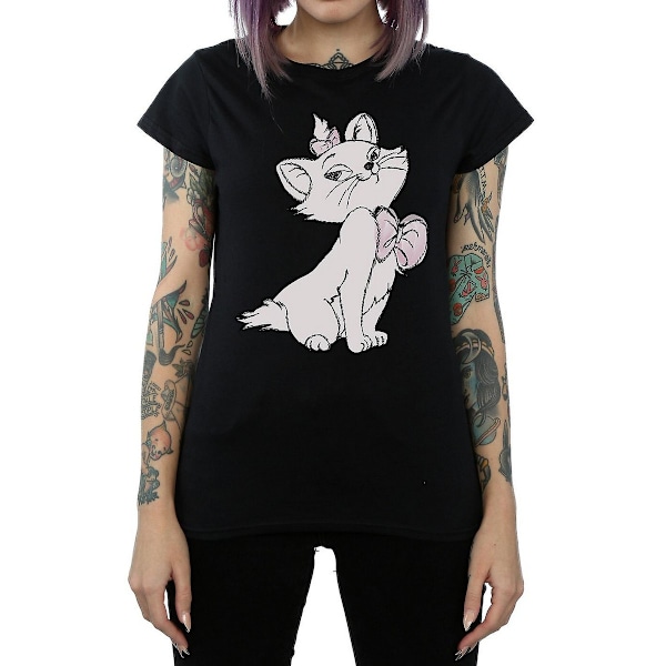 The Aristocats Dam/Damer Marie Bomull T-shirt XXL Svart Black XXL