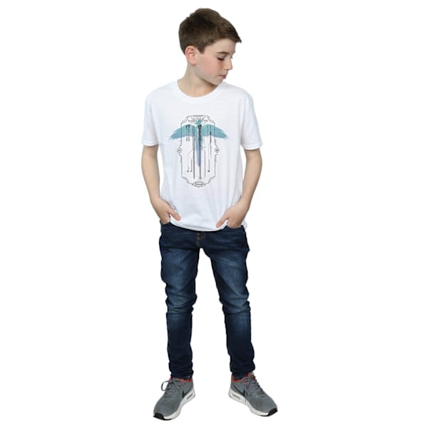 Harry Potter Boys Garrick Ollivander The Wand T-Shirt 7-8 år White 7-8 Years