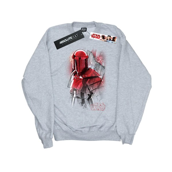 Star Wars Girls The Last Jedi Praetorian Guard Borstad Sweatshirt Sports Grey 12-13 Years