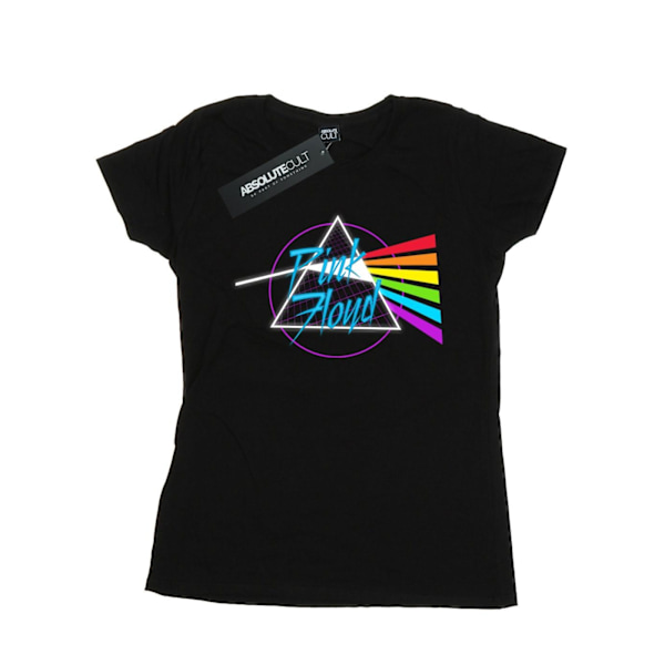 Pink Floyd Dam/Kvinnor Neon Darkside Bomull T-Shirt L Svart Black L