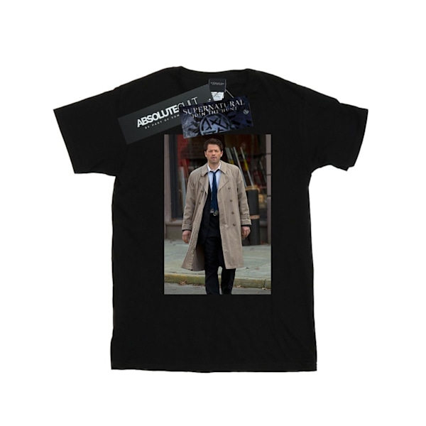 Supernatural Herr Castiel Foto T-shirt 5XL Svart Black 5XL