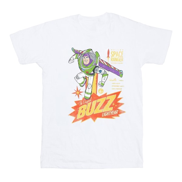 Disney Pojkar Toy Story 4 Den Originala Buzz Lightyear T-Shirt 7-8 White 7-8 Years
