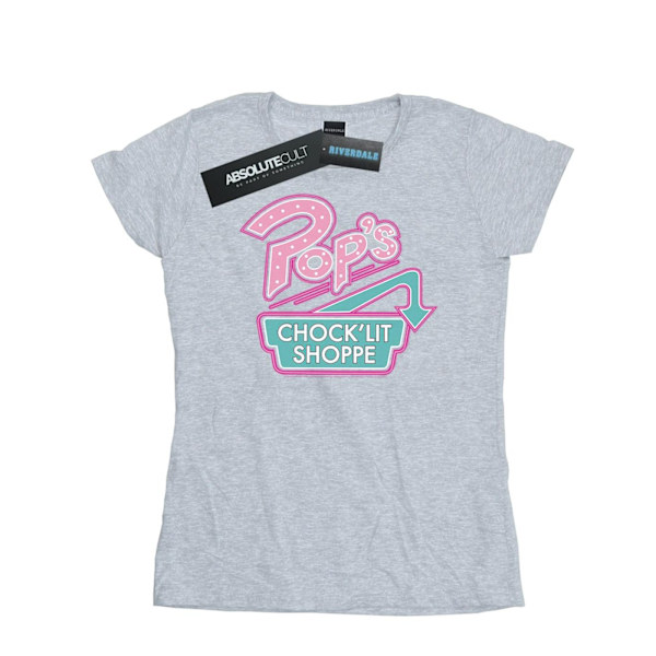 Riverdale Dam/Kvinnor Pop's Chock'lit Shoppe Bomull T-shirt L Sports Grey L