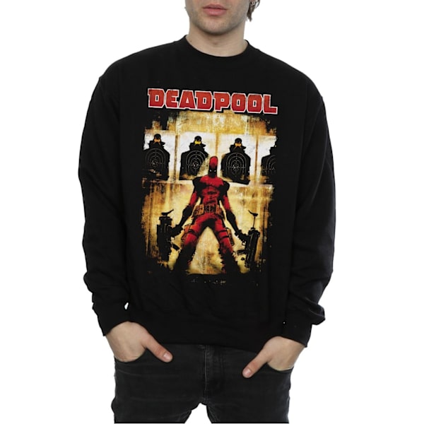 Marvel Deadpool Target Practice Sweatshirt för män, M, svart Black M