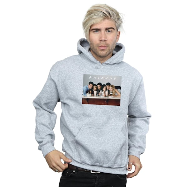 Friends Mens Group Photo Milkshakes Hoodie S Sports Grey Sports Grey S