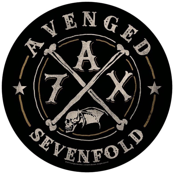 Avenged Sevenfold A7X Patch One Size Svart/Grå Black/Grey One Size