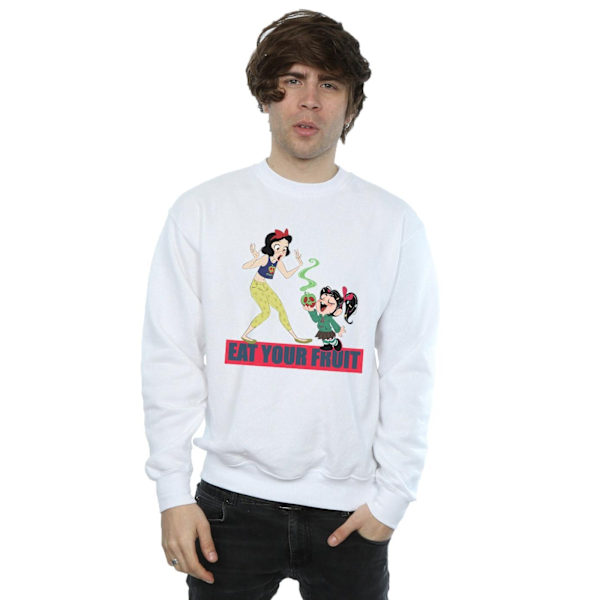 Disney Wreck It Ralph Eat Your Fruit Sweatshirt 5XL Vit White 5XL